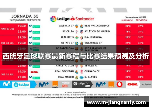 西班牙足球联赛最新赛程与比赛结果预测及分析